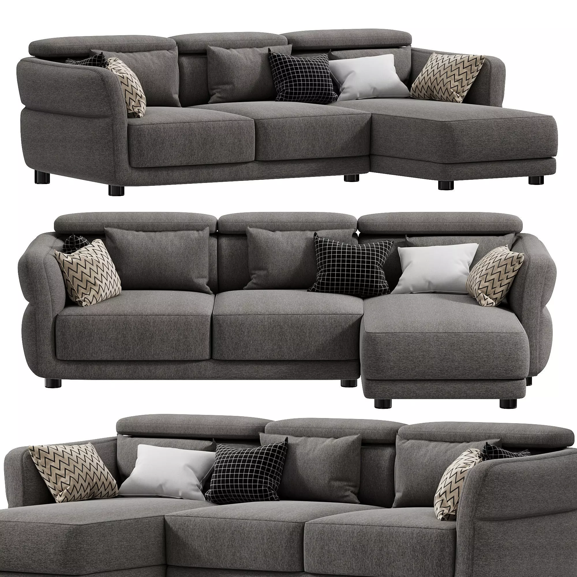 Notturno Sofa By Natuzzi Italia 3D model_0