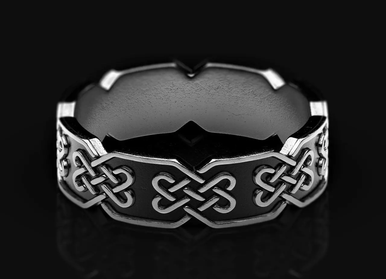 Celtic Knot Ring 3D Print Model 3D print model_0