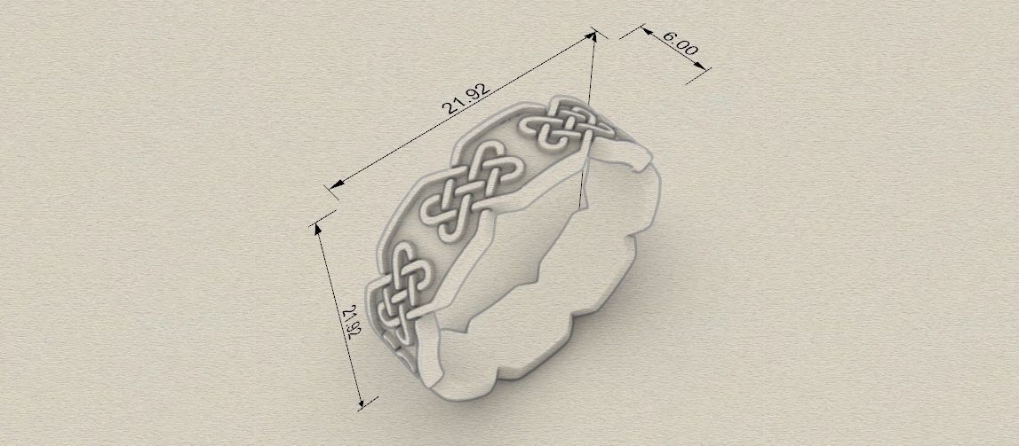 Celtic Knot Ring 3D Print Model 3D print model_14
