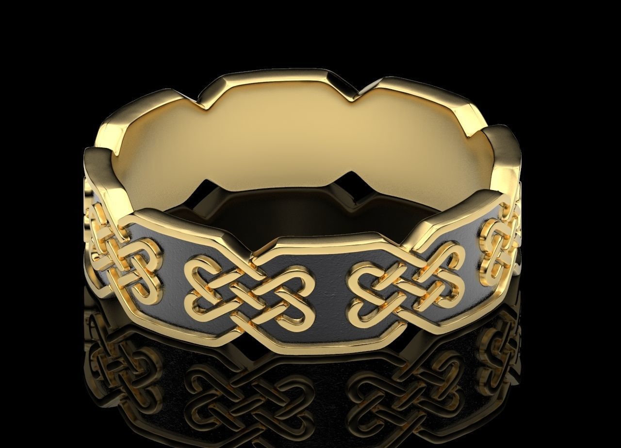 Celtic Knot Ring 3D Print Model 3D print model_1