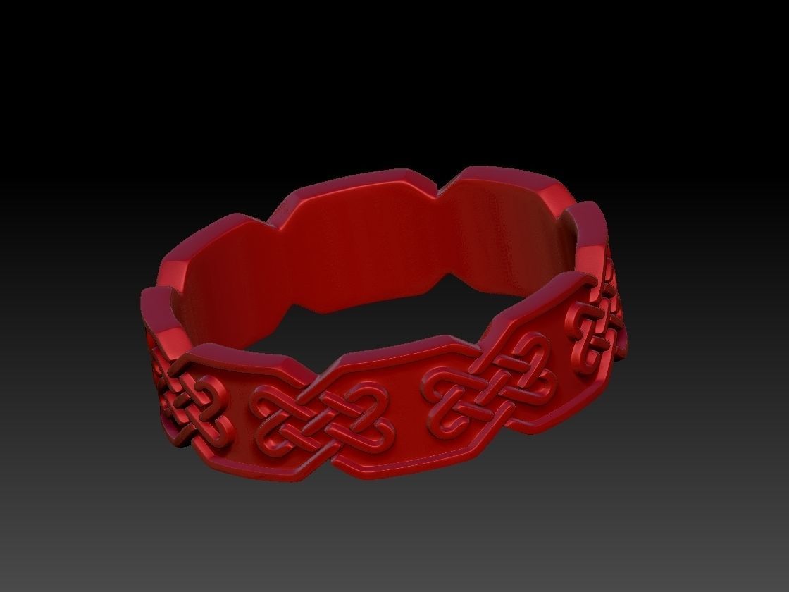 Celtic Knot Ring 3D Print Model 3D print model_8