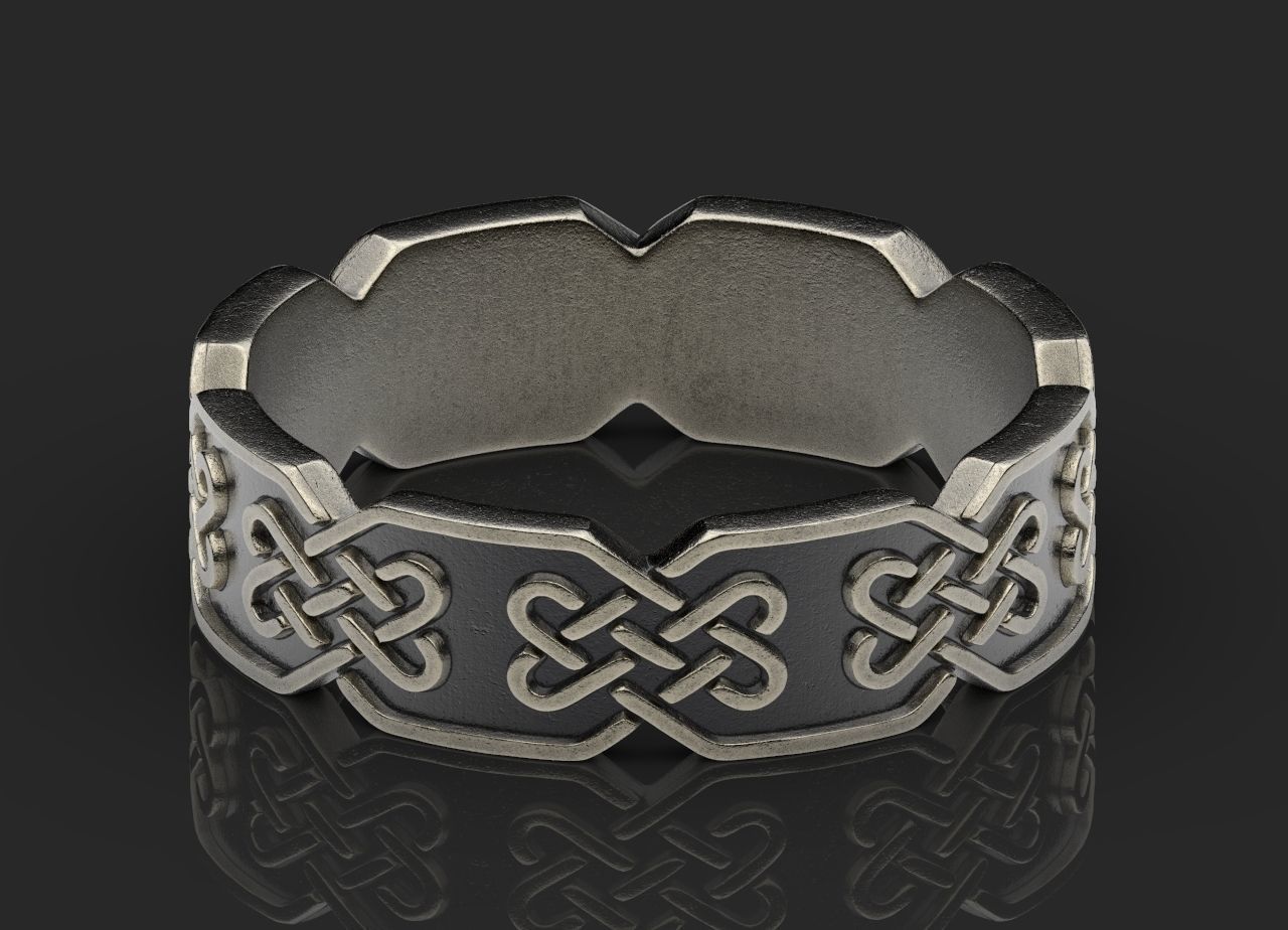 Celtic Knot Ring 3D Print Model 3D print model_3