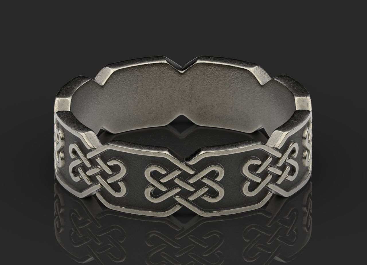 Celtic Knot Ring 3D Print Model 3D print model_4