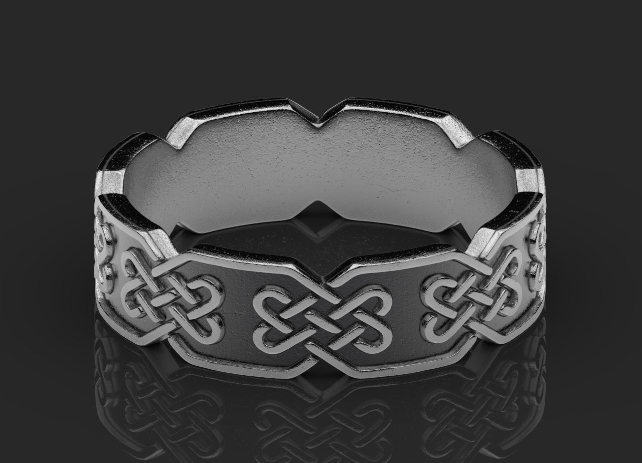 Celtic Knot Ring 3D Print Model 3D print model_5