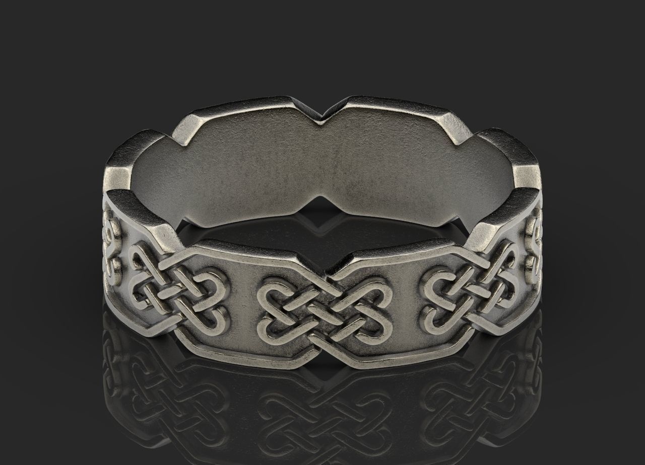 Celtic Knot Ring 3D Print Model 3D print model_2