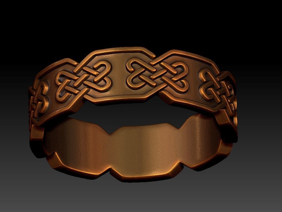 Celtic Knot Ring 3D Print Model 3D print model_7