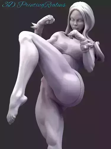 Fighter Gurl STL for 3d print