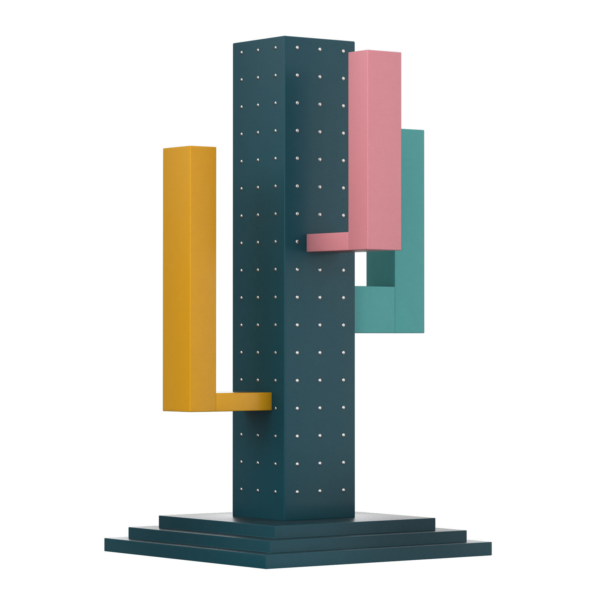 Colossal Cacti Sculpture 3D model_2