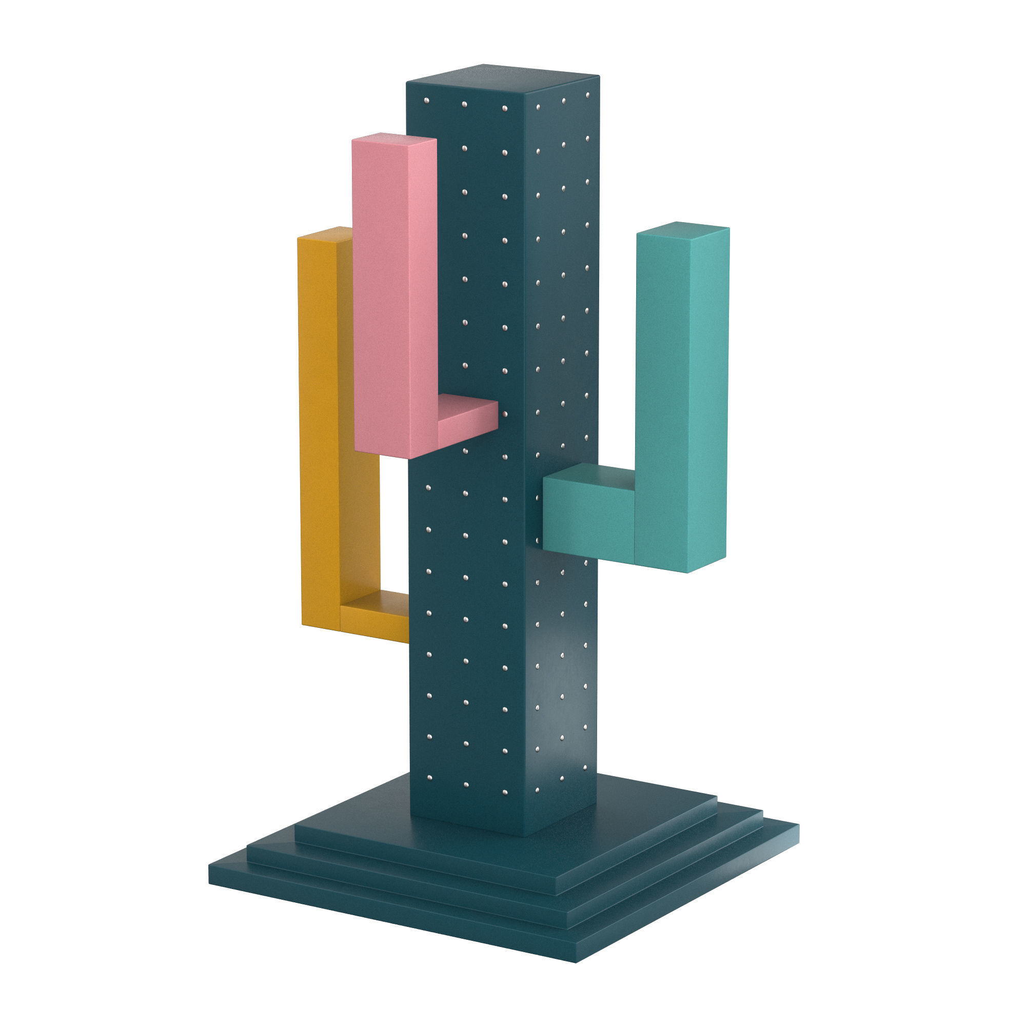 Colossal Cacti Sculpture 3D model_3