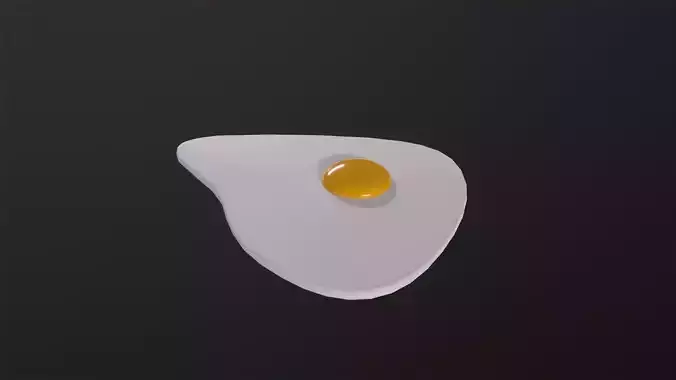Fried Egg 3D Model