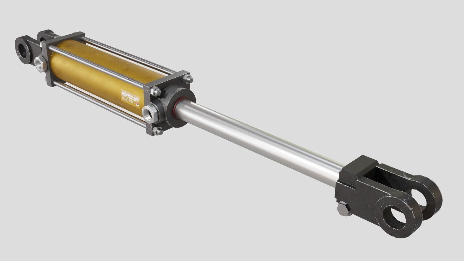 Hydraulic Cylinder 3D model_1