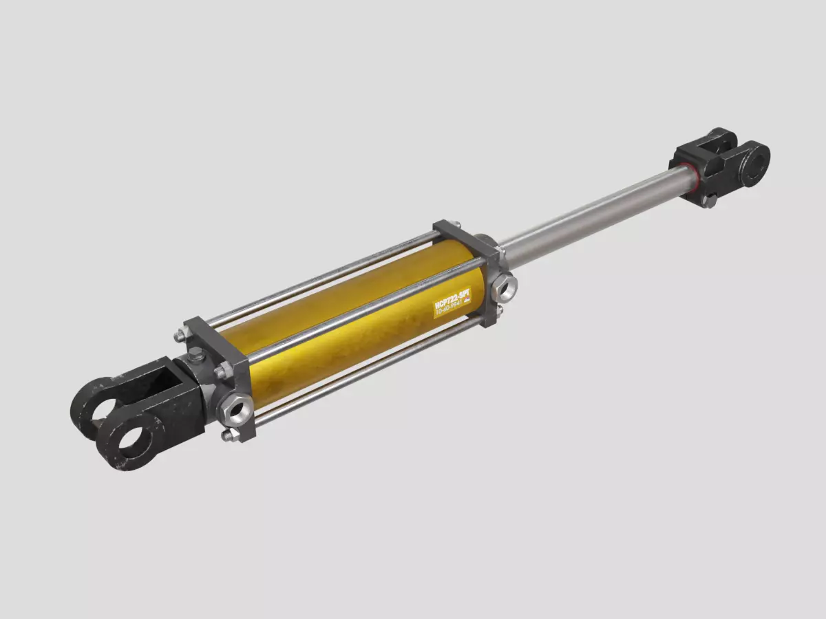 Hydraulic Cylinder 3D model_0