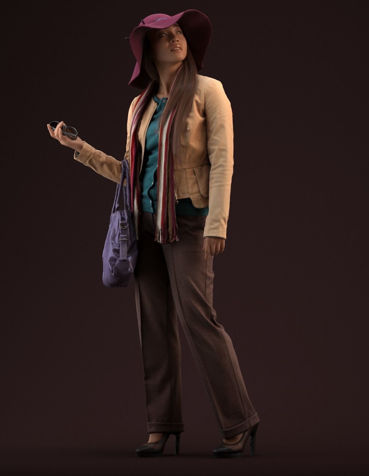 Free Premium model - 00040Esmee004 Free low-poly 3D model_1