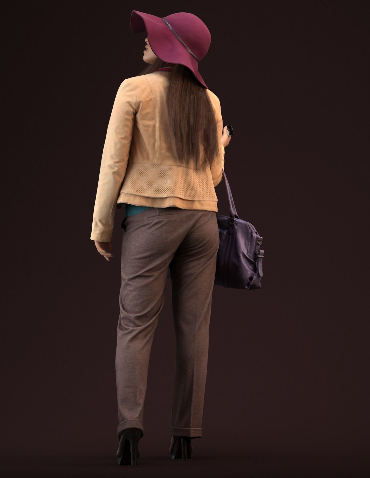 Free Premium model - 00040Esmee004 Free low-poly 3D model_7