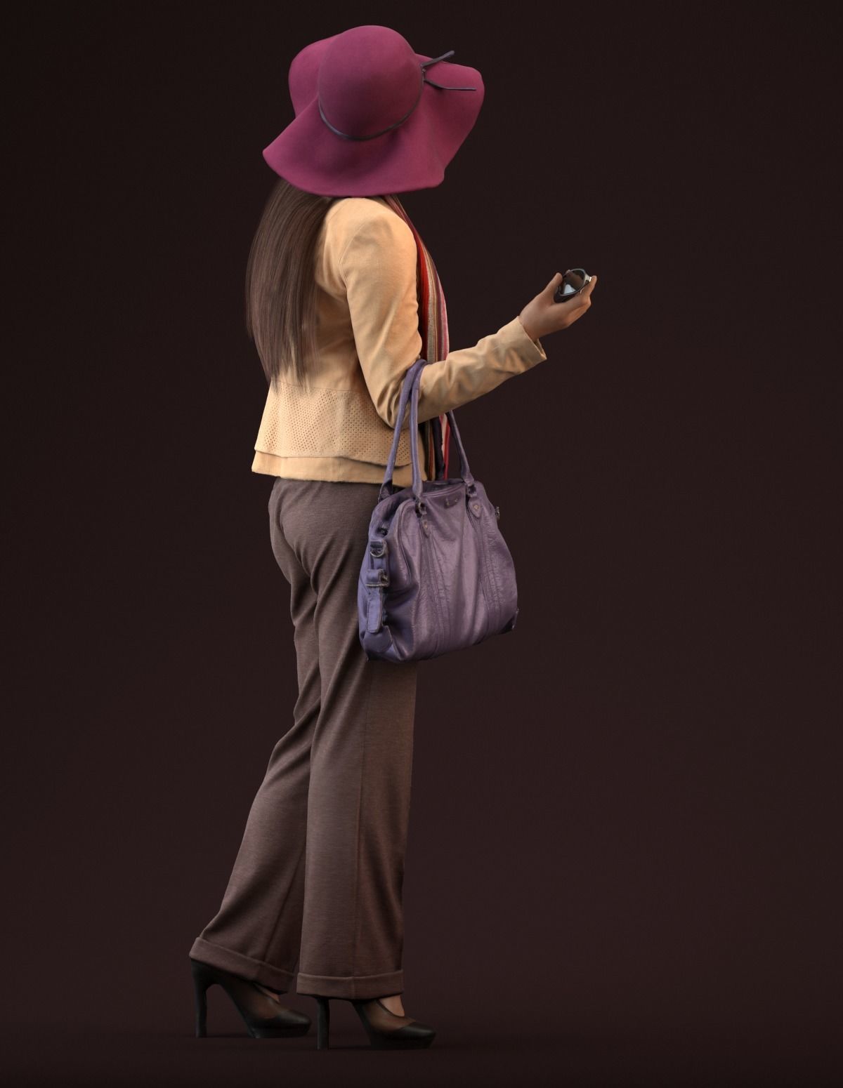 Free Premium model - 00040Esmee004 Free low-poly 3D model_5