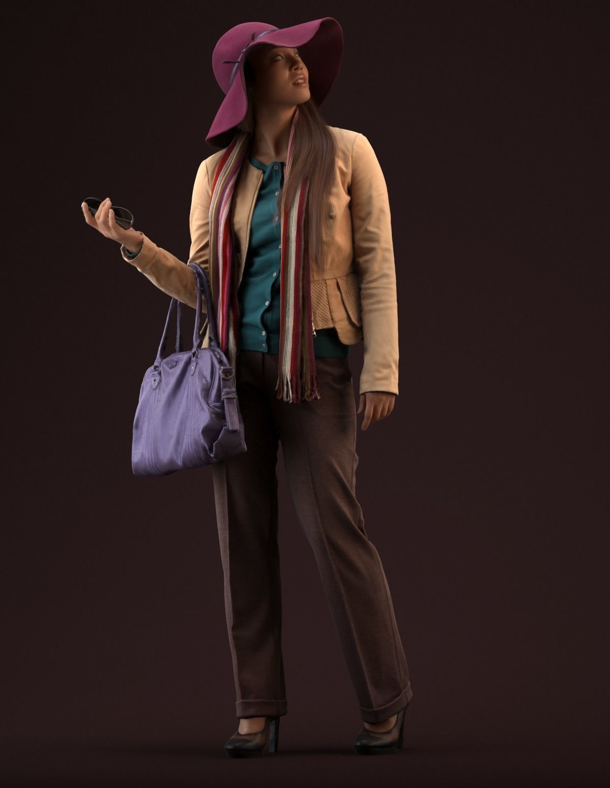 Free Premium model - 00040Esmee004 Free low-poly 3D model_2