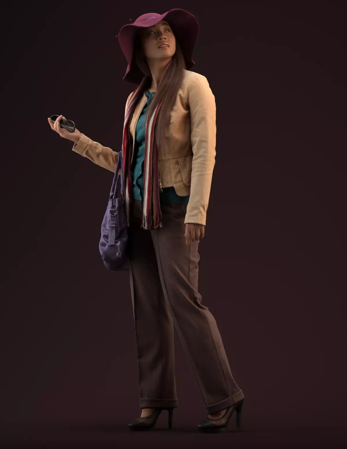 Free Premium model - 00040Esmee004 Free low-poly 3D model_0