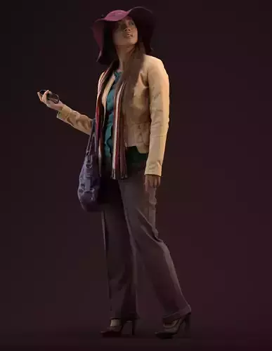 Free Premium model - 00040Esmee004 Free low-poly 3D model