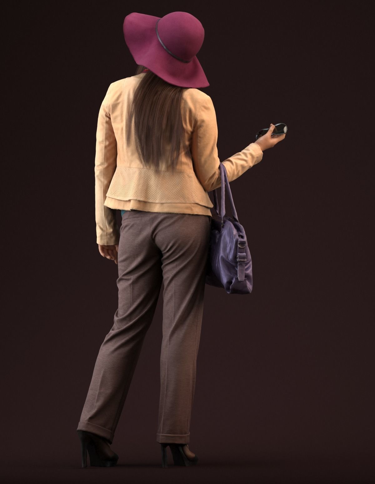 Free Premium model - 00040Esmee004 Free low-poly 3D model_6