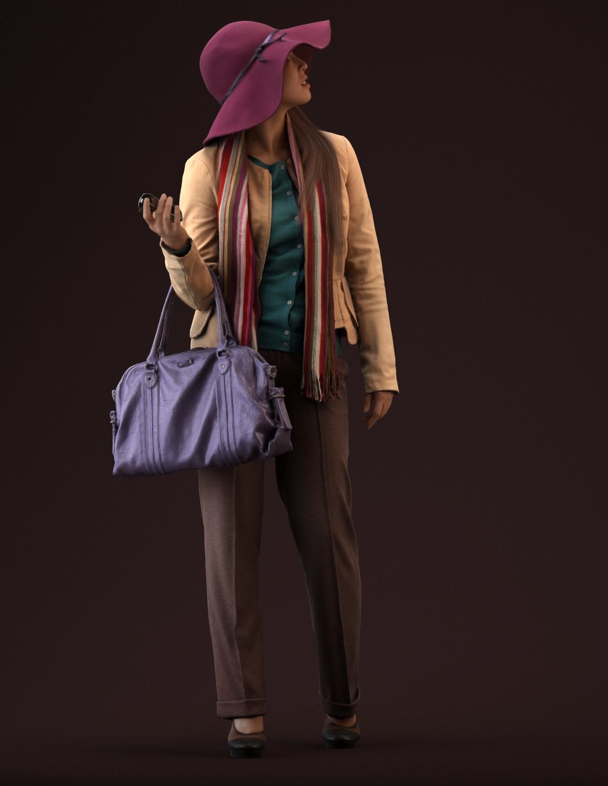 Free Premium model - 00040Esmee004 Free low-poly 3D model_3