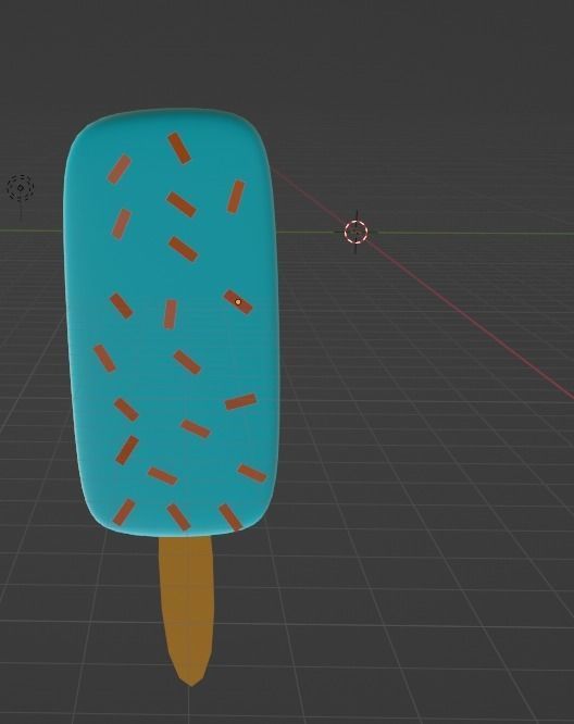 5X LowPoly 3D IceCream Low-poly 3D model_4