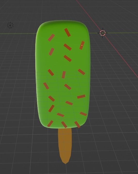 5X LowPoly 3D IceCream Low-poly 3D model_1