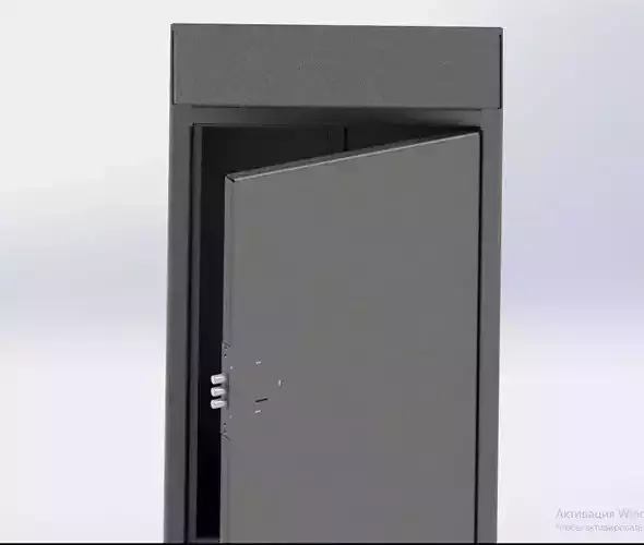 Sheet metal Safe box Solidworks 3d and dxf files 3D model