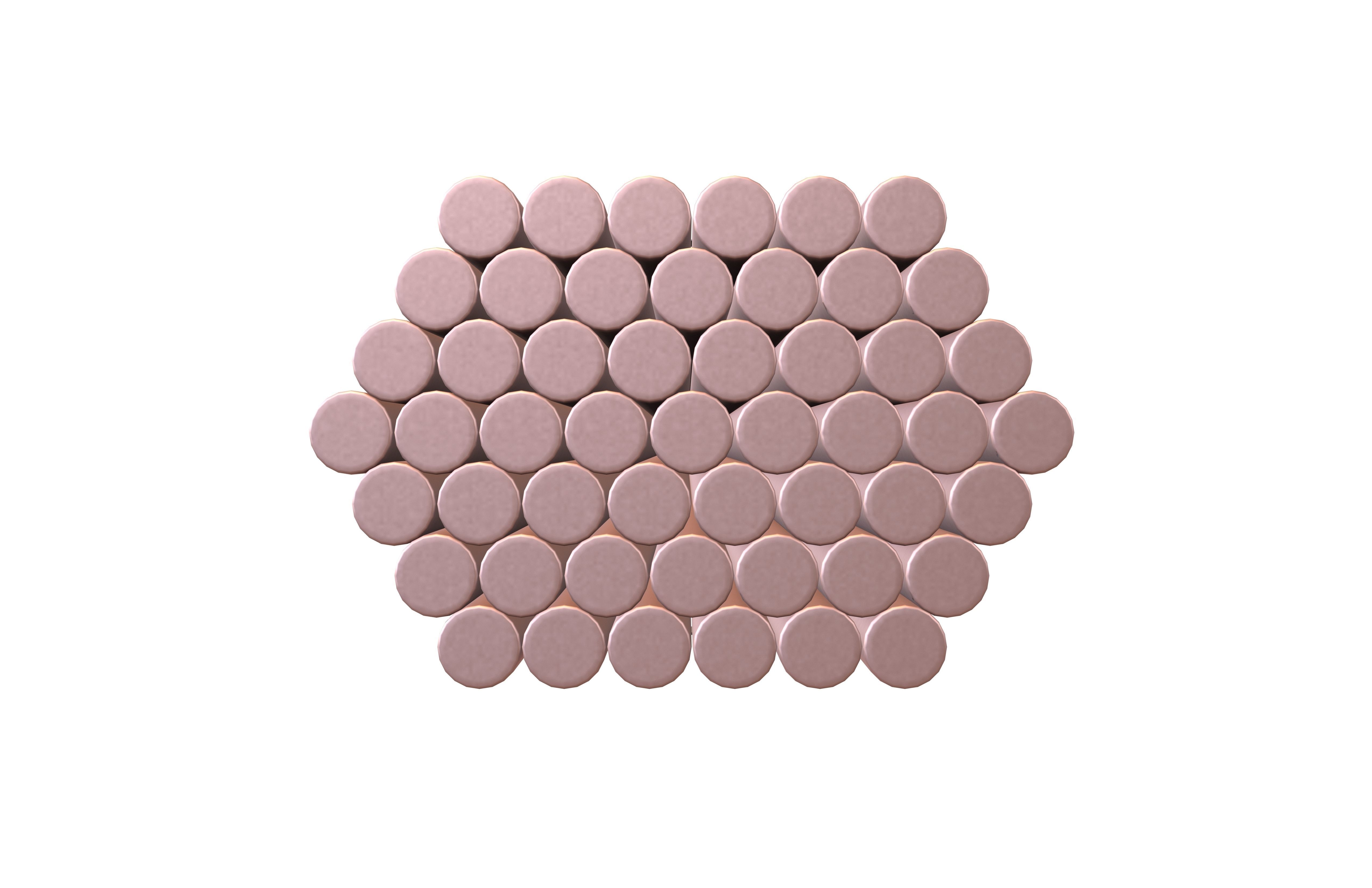 Steel Round Bars v1 003 Low-poly 3D model_2