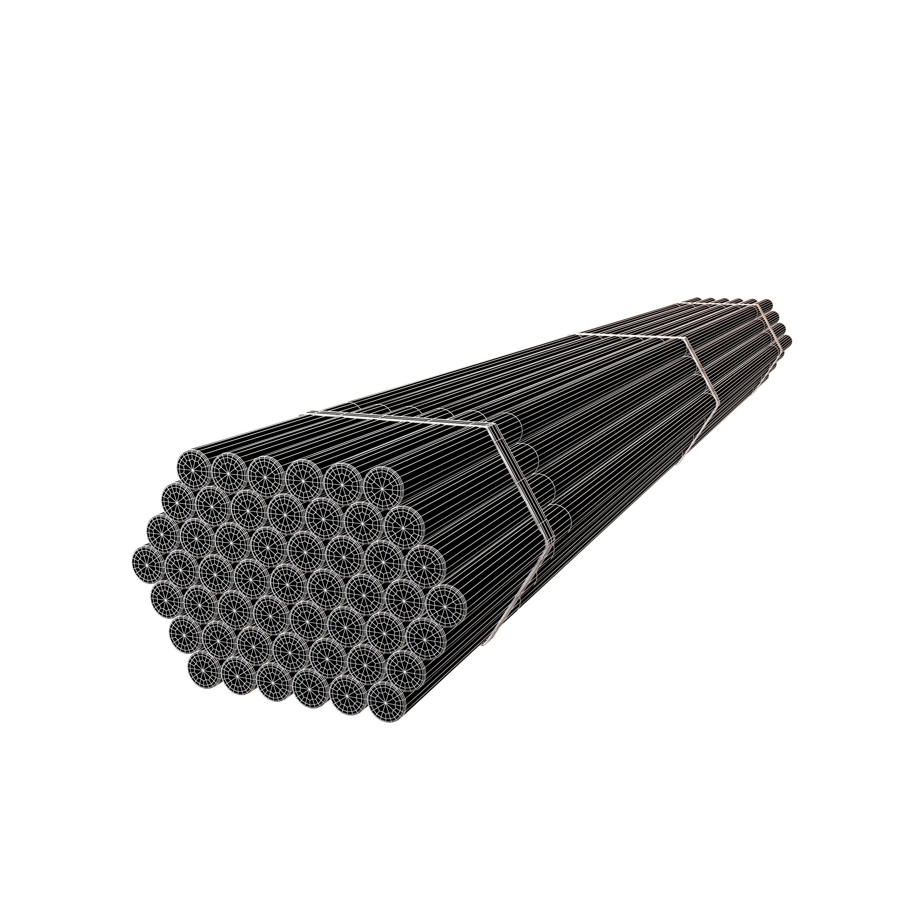 Steel Round Bars v1 003 Low-poly 3D model_5