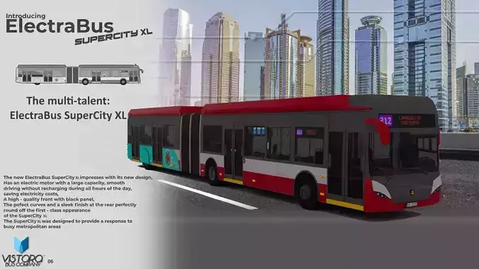 ElectraBus SuperCity XL Fictional