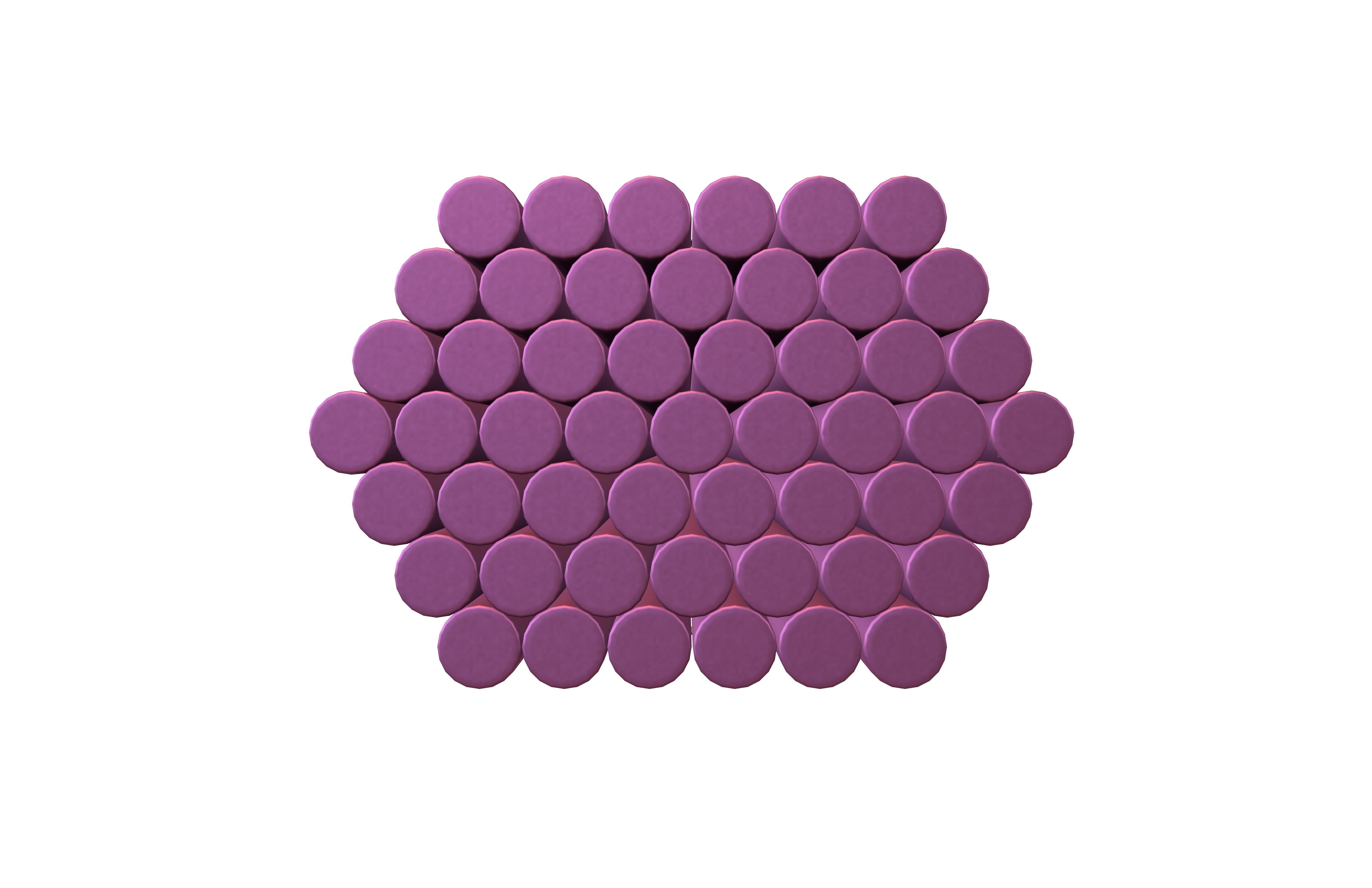 Steel Round Bars v1 004 Low-poly 3D model_1