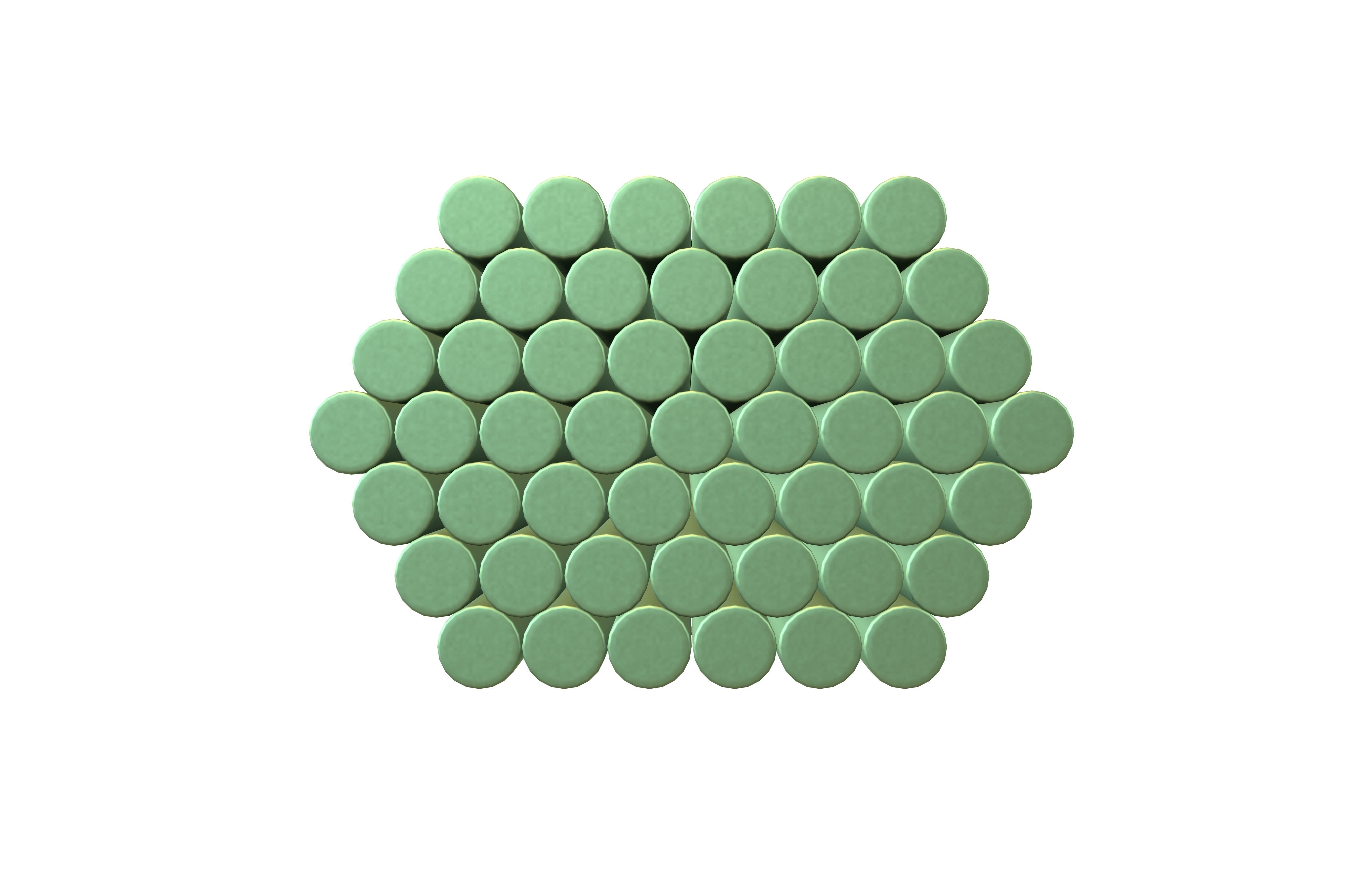 Steel Round Bars v1 005 Low-poly 3D model_2