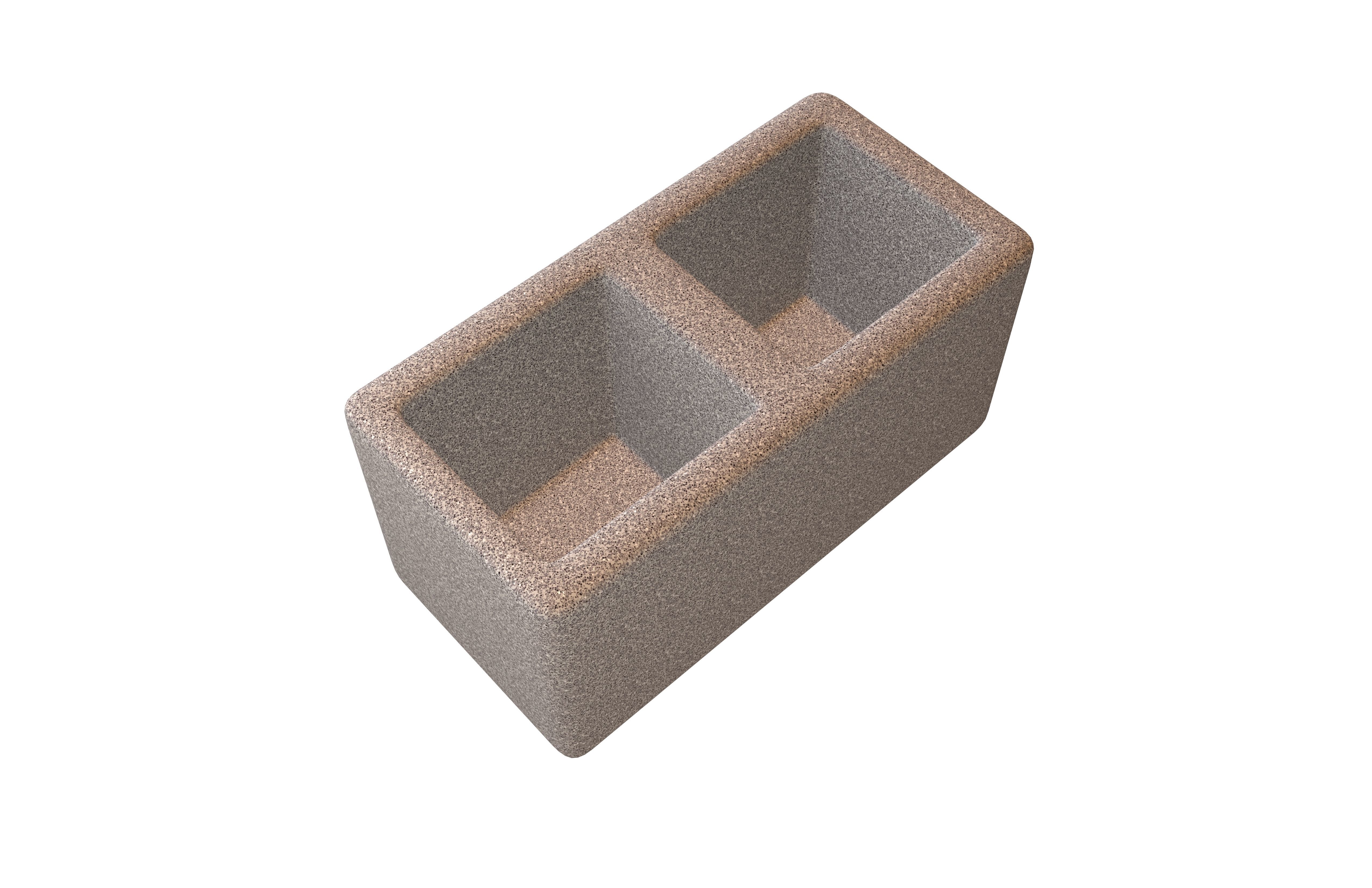 Cement Building Blocks V1 001 Low-poly 3D model_2