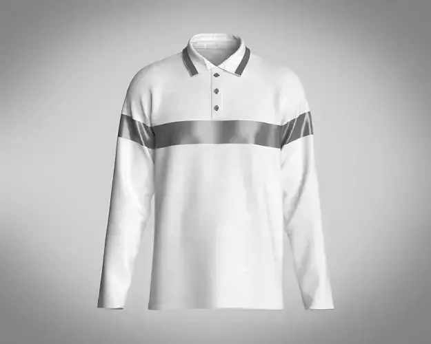 Mens Long Sleeve Polo