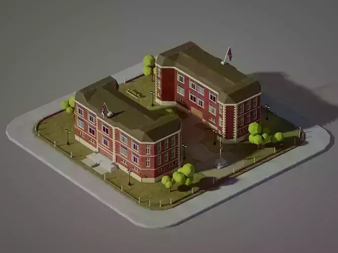 Lowpoly British School
