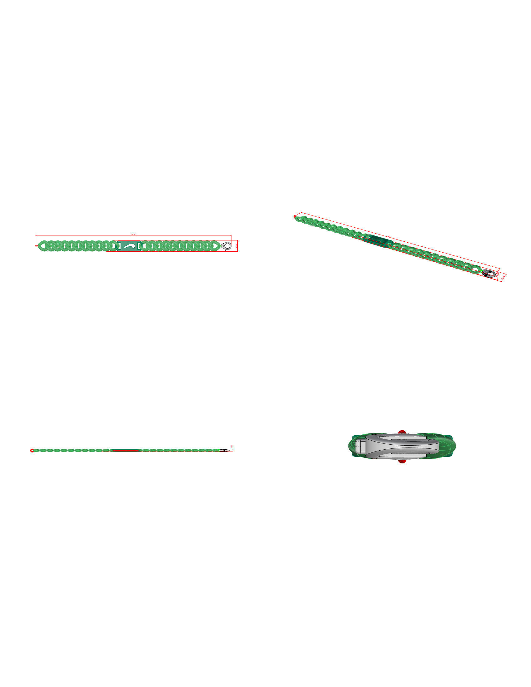 Diamond Bracelet 3D print model   3D print model_4