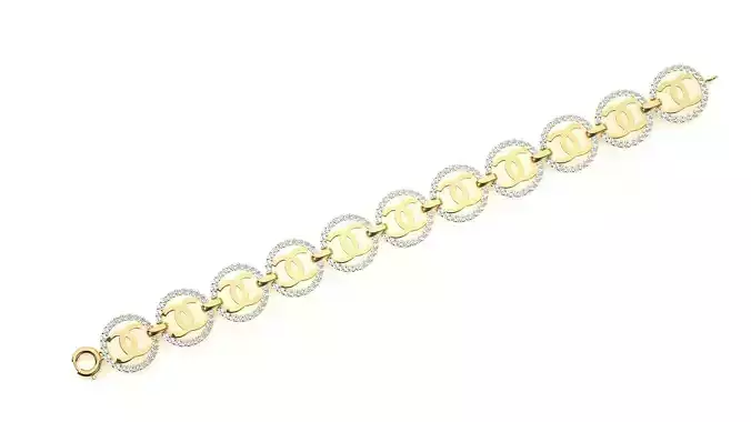 Diamond Bracelet 3D print model  