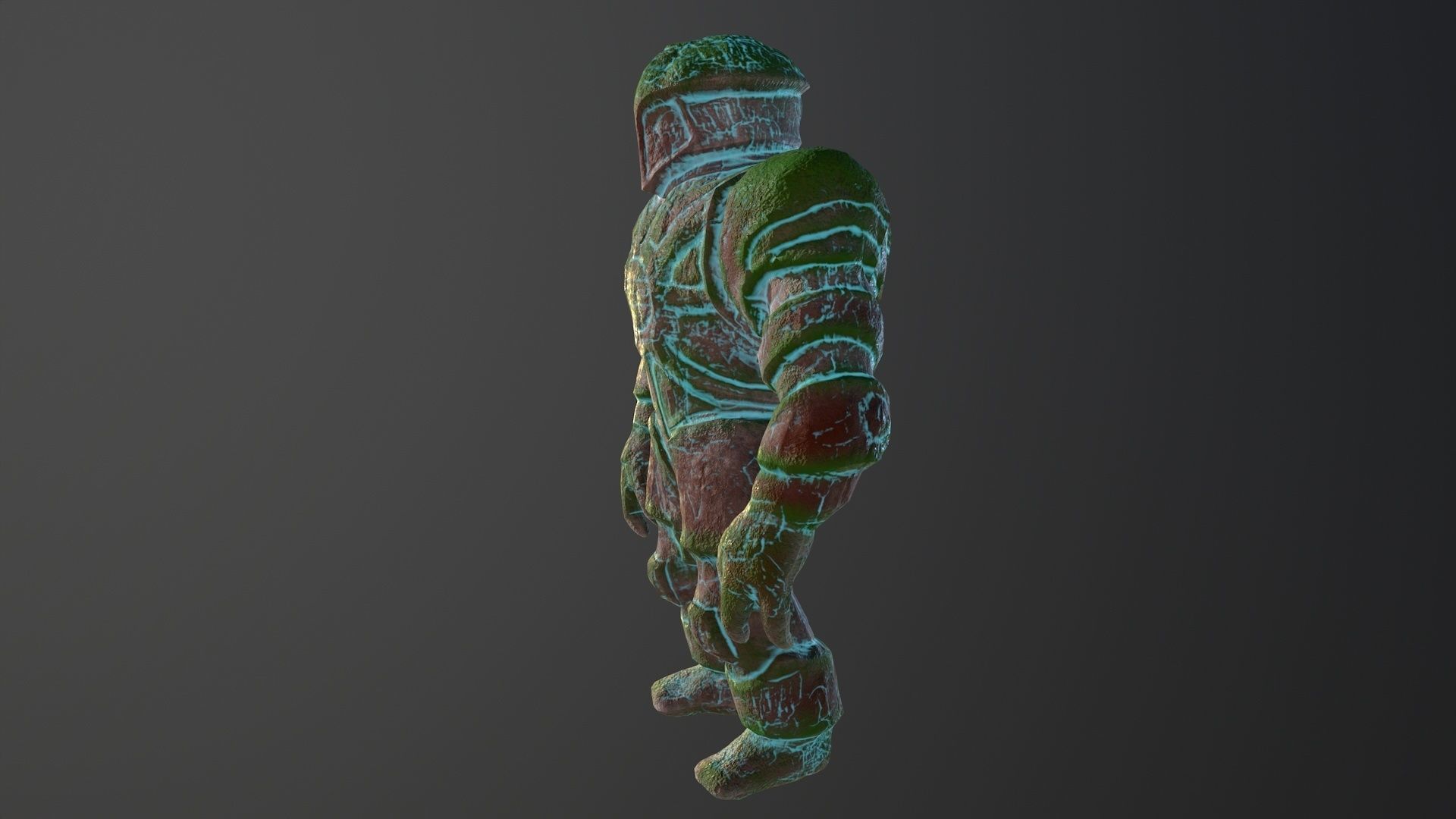 golem Low-poly 3D model_2