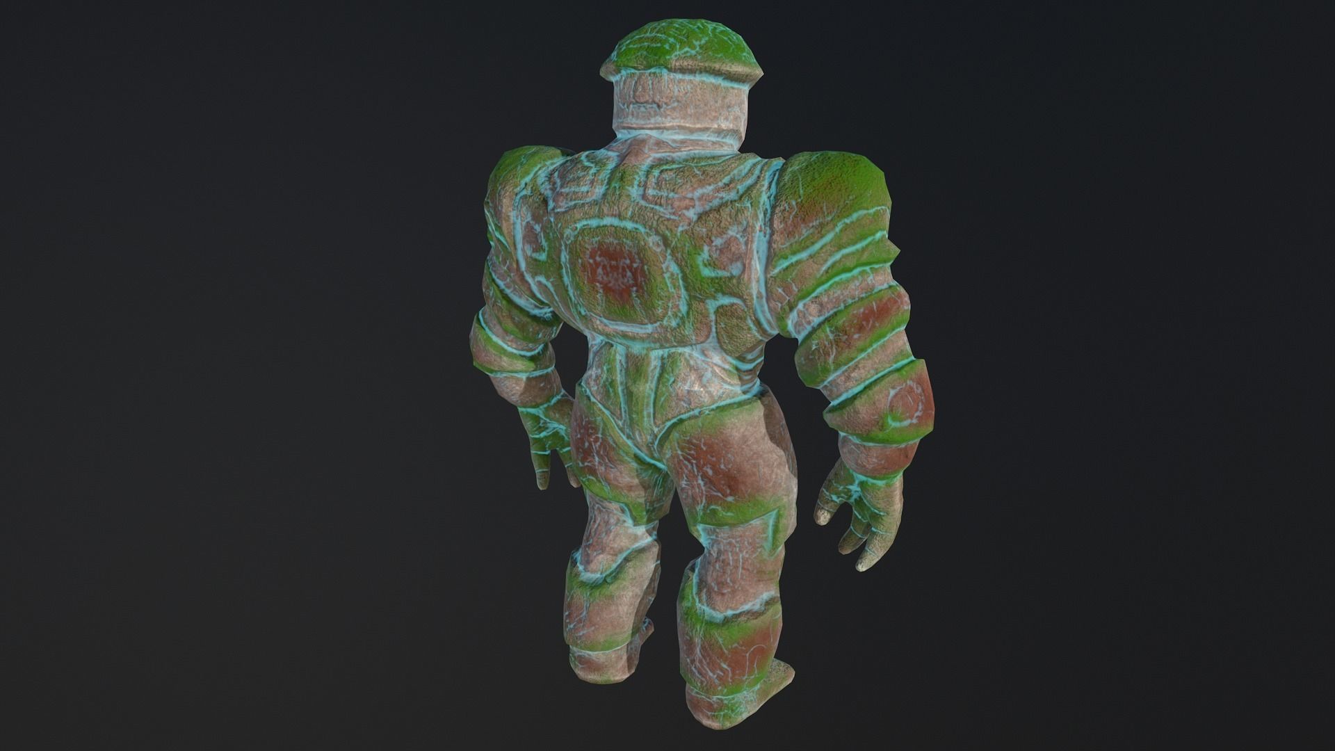 golem Low-poly 3D model_6