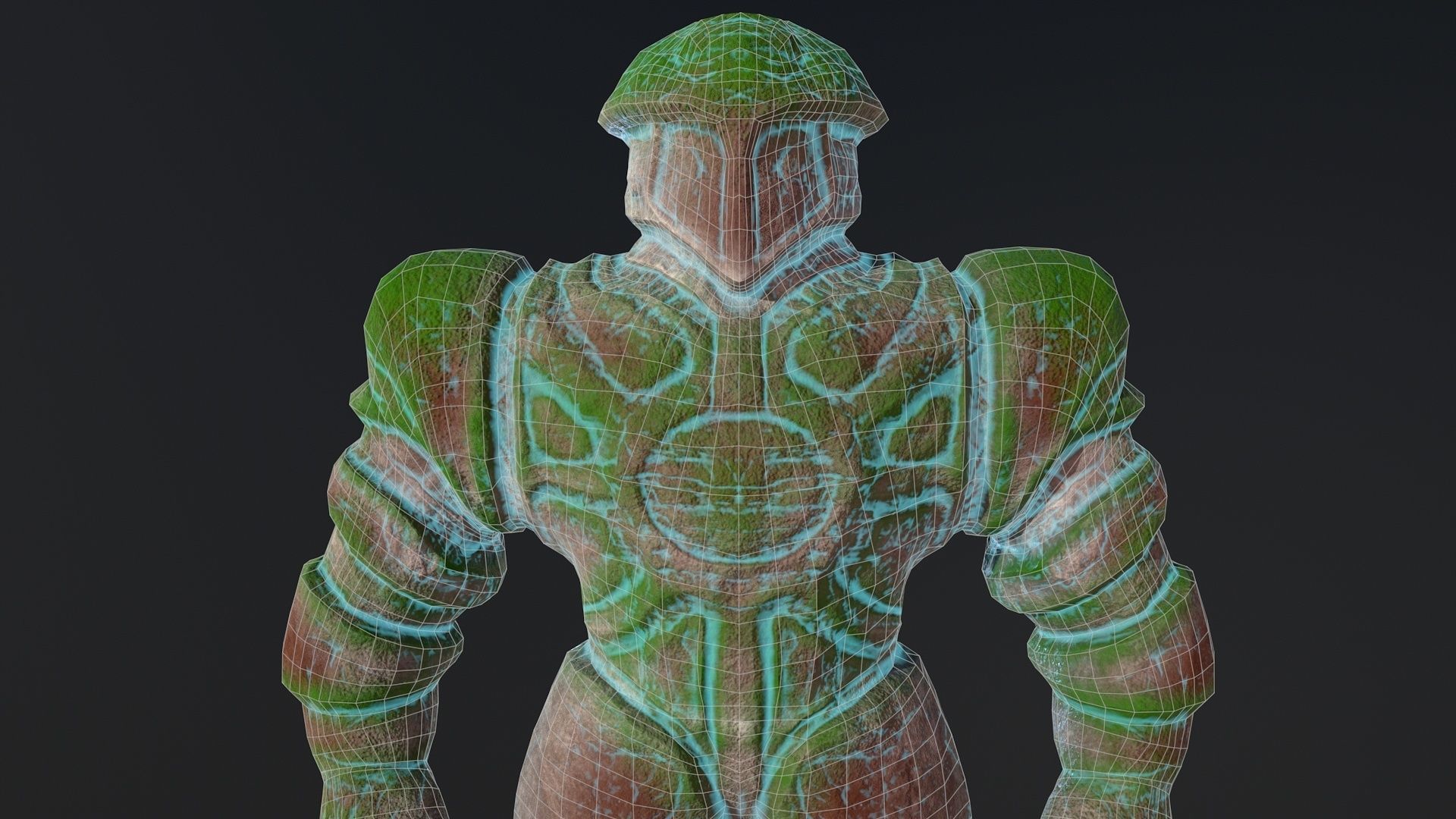 golem Low-poly 3D model_3