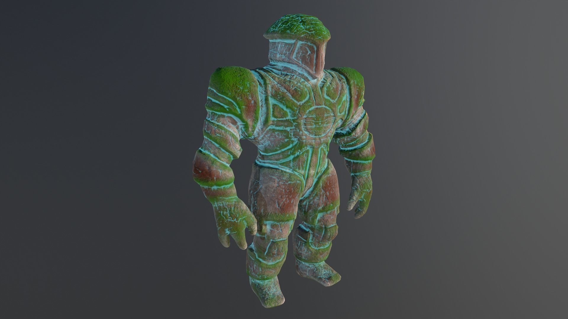 golem Low-poly 3D model_4