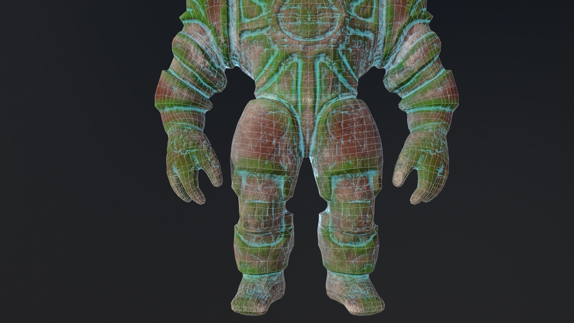 golem Low-poly 3D model_5