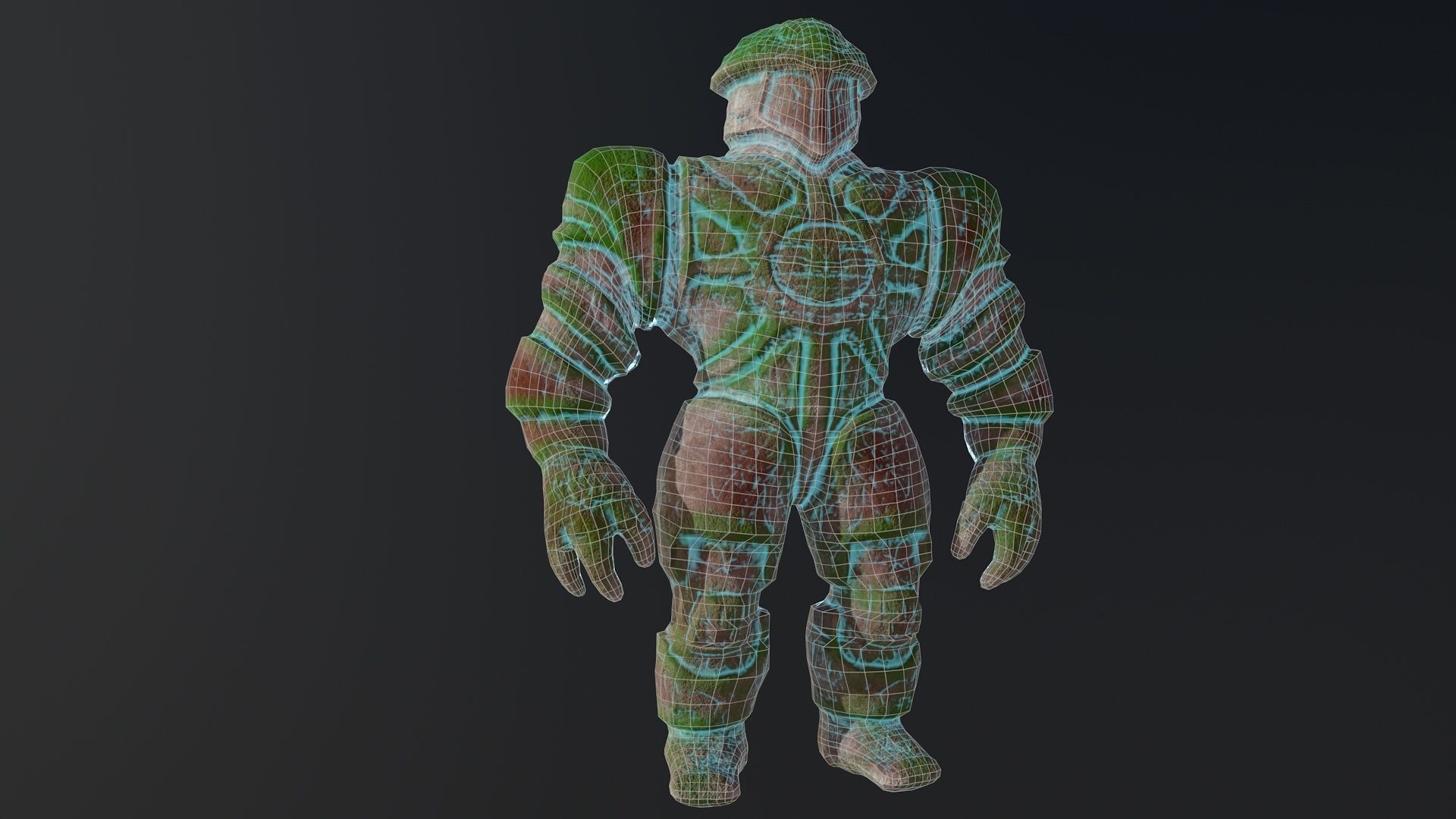 golem Low-poly 3D model_9