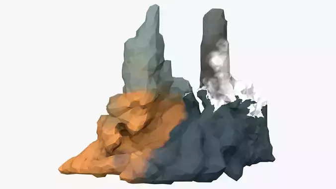 Low Poly Stone 3D model