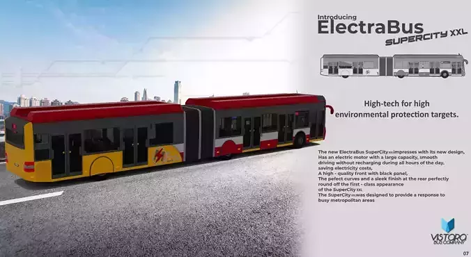 ElectraBus SuperCity XXL Fictional