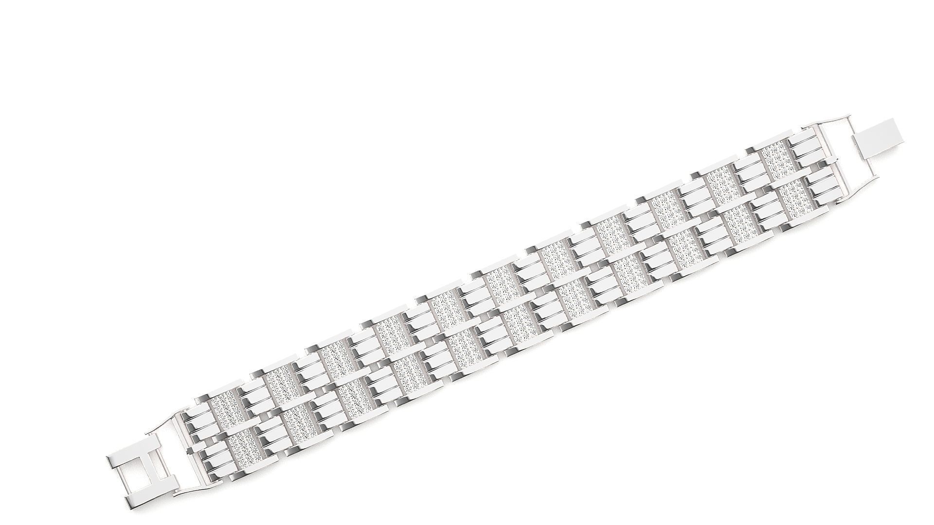 Diamond Bracelet 3D print model  3D print model_4
