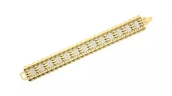 Diamond Bracelet 3D print model