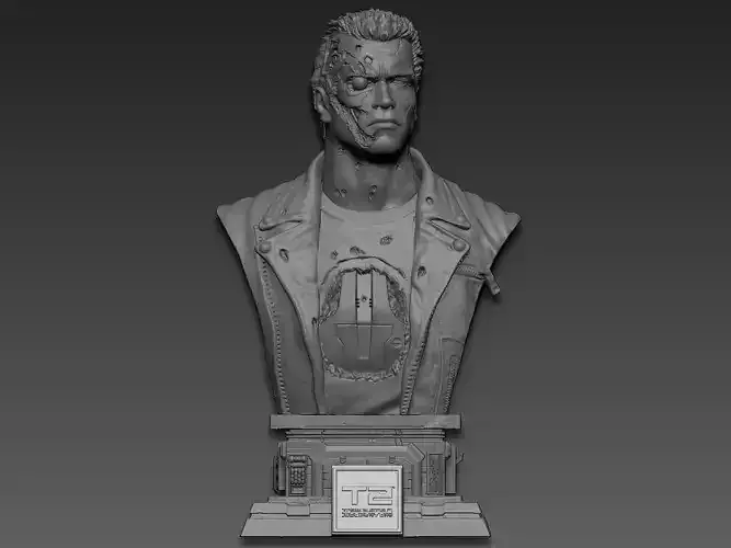 Terminator 2 Bust 3D print model