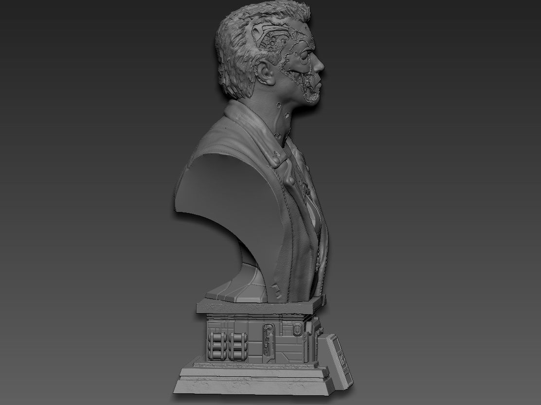 Terminator 2 Bust 3D print model_12