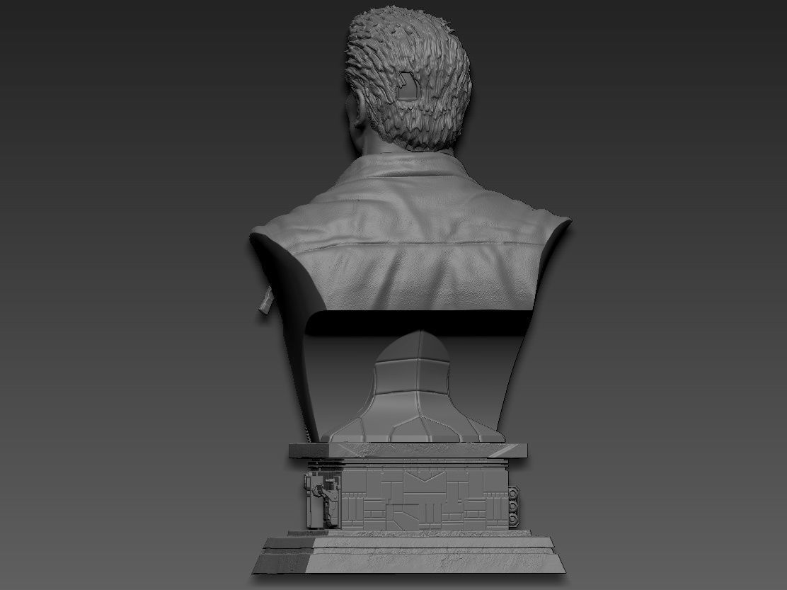 Terminator 2 Bust 3D print model_8